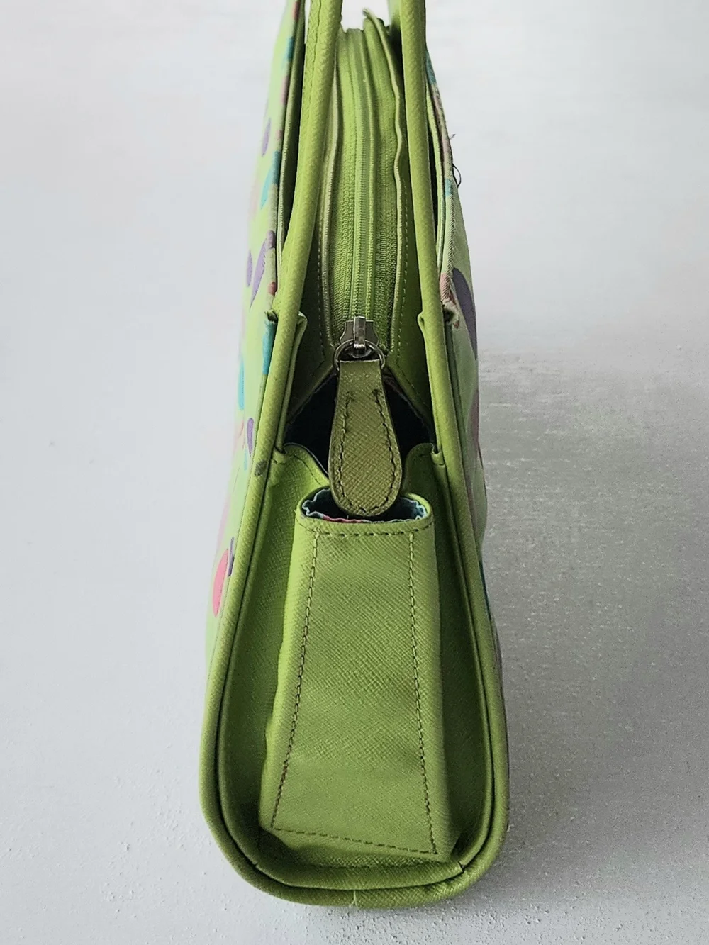 Vintage Kate Spade Green Polka Dot Shoulder Bag and Wallet Set